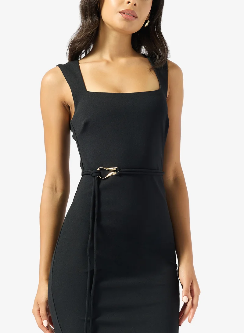 GUESS  Clea Belted Sleeveless Mini Dress for Women | Best Price UAE